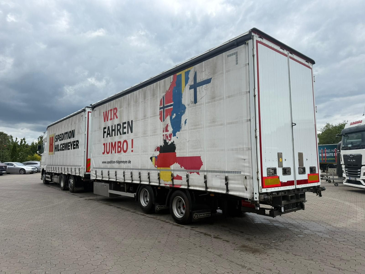 DAF XF 480 FAN LowDeck 6x2 Jumbo Inklusive Anhänger - Curtain side truck: picture 4 DAF XF 480 FAN LowDeck 6x2 Jumbo Inklusive Anhänger - Curtain side truck: picture 4