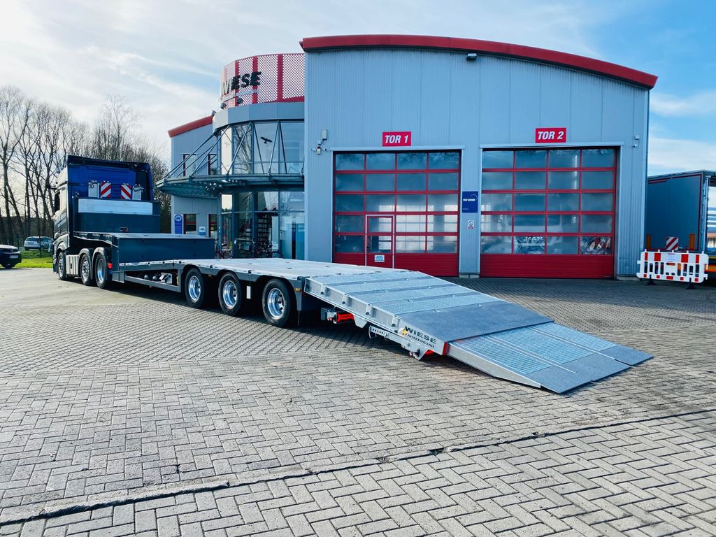 Gabelstapler/Arbeitsbühnentransporter Klapprampe - Low loader semi-trailer: picture 5 Gabelstapler/Arbeitsbühnentransporter Klapprampe - Low loader semi-trailer: picture 5
