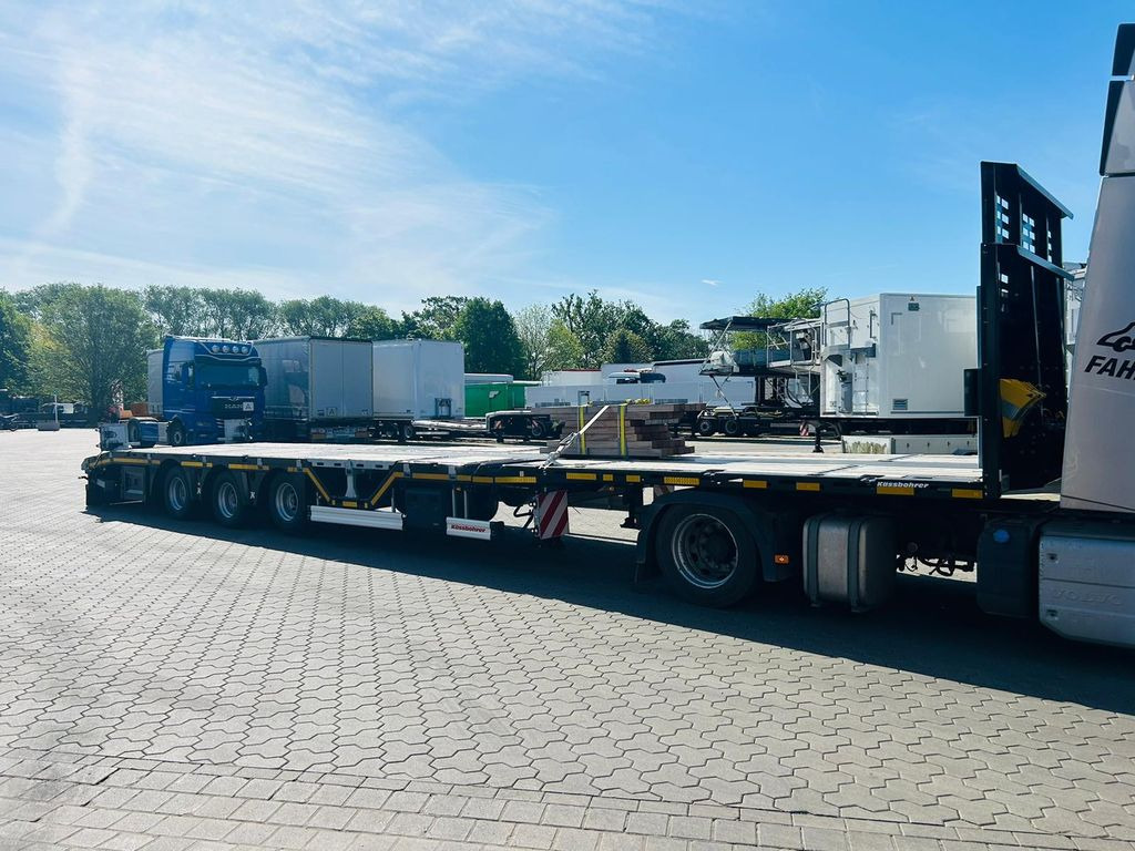 Kässbohrer Mega Tele HD Plattform Auflieger mit Radmulden - Dropside/ Flatbed semi-trailer: picture 4 Kässbohrer Mega Tele HD Plattform Auflieger mit Radmulden - Dropside/ Flatbed semi-trailer: picture 4