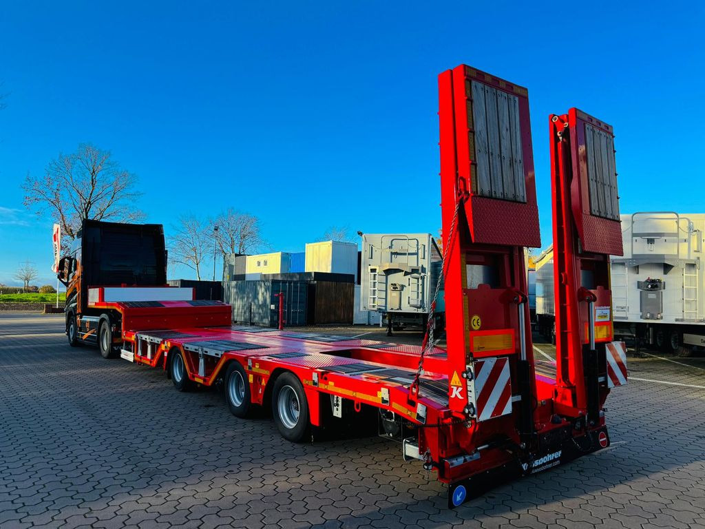 Kässbohrer SLAR3 Ausziehbares Tiefbett mit Radmulden Kässbohrer SLAR3 Tele Tiefbett Radmulden metallisiert - Low loader semi-trailer: picture 1 Kässbohrer SLAR3 Ausziehbares Tiefbett mit Radmulden Kässbohrer SLAR3 Tele Tiefbett Radmulden metallisiert - Low loader semi-trailer: picture 1