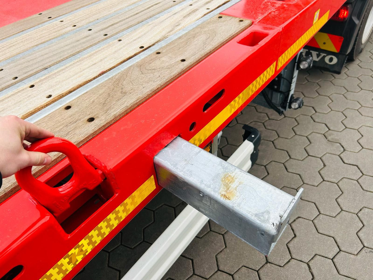 Dropside/ Flatbed semi-trailer Kässbohrer SPS Mega Schwerlast Plattform Lenkachse: picture 6