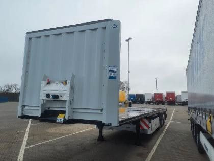 Krone Plateau-Auflieger - Lenkachse + Stapleraufnahme - Dropside/ Flatbed semi-trailer: picture 5 Krone Plateau-Auflieger - Lenkachse + Stapleraufnahme - Dropside/ Flatbed semi-trailer: picture 5