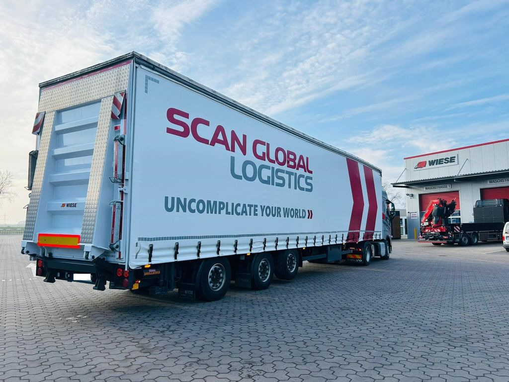 Mega Gabelstaplertransporter Ladebordwand9t - Dropside/ Flatbed semi-trailer: picture 2 Mega Gabelstaplertransporter Ladebordwand9t - Dropside/ Flatbed semi-trailer: picture 2