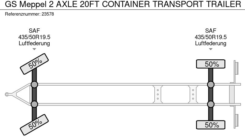GS Meppel 2 AXLE 20FT CONTAINER TRANSPORT TRAILER - Container transporter/ Swap body trailer: picture 5 GS Meppel 2 AXLE 20FT CONTAINER TRANSPORT TRAILER - Container transporter/ Swap body trailer: picture 5