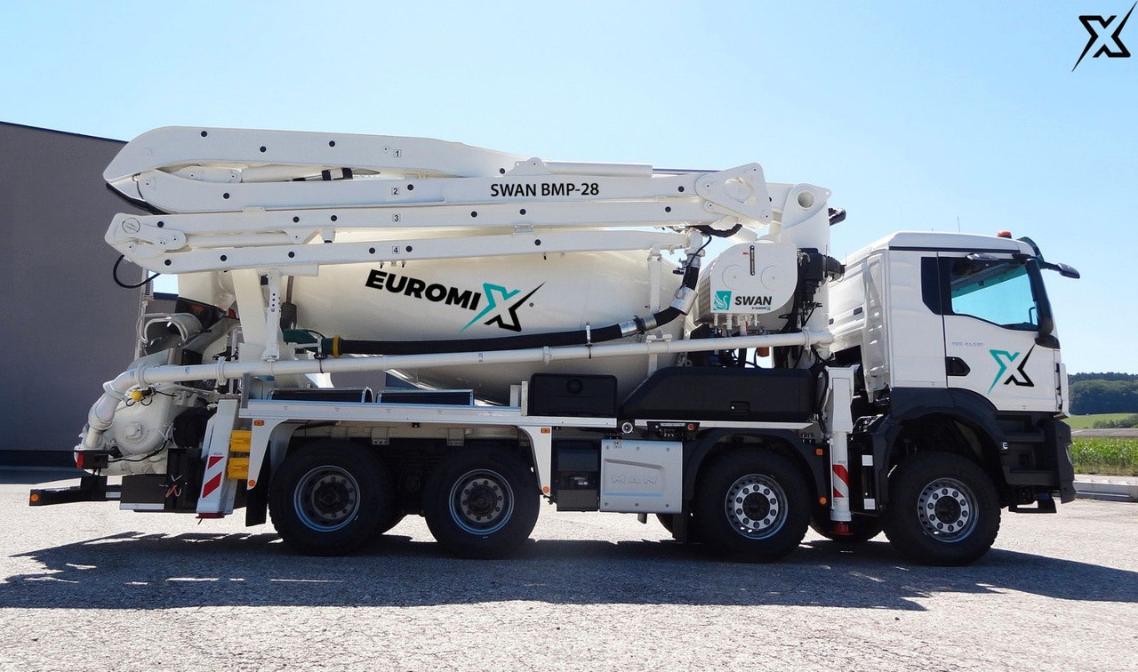 MAN TGS 35.470 BB Fahrmischer Betonpumpe 28m SWAN MAN TGS 35.470 BB Fahrmischer Betonpumpe 28m SWAN - Concrete pump truck: picture 1 MAN TGS 35.470 BB Fahrmischer Betonpumpe 28m SWAN MAN TGS 35.470 BB Fahrmischer Betonpumpe 28m SWAN - Concrete pump truck: picture 1