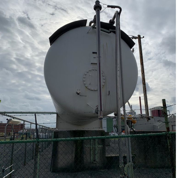 200m3 stationary gastank Gas, LPG, GPL, GAZ, Propane with Sun roof and appendages Used Tank ID 1.209 - Fuel tank: picture 3 200m3 stationary gastank Gas, LPG, GPL, GAZ, Propane with Sun roof and appendages Used Tank ID 1.209 - Fuel tank: picture 3