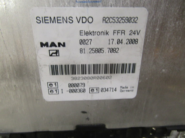 MAN TGL FFR UNIT P/NO 81.25805.7082 - Electrical system for Truck: picture 2 MAN TGL FFR UNIT P/NO 81.25805.7082 - Electrical system for Truck: picture 2