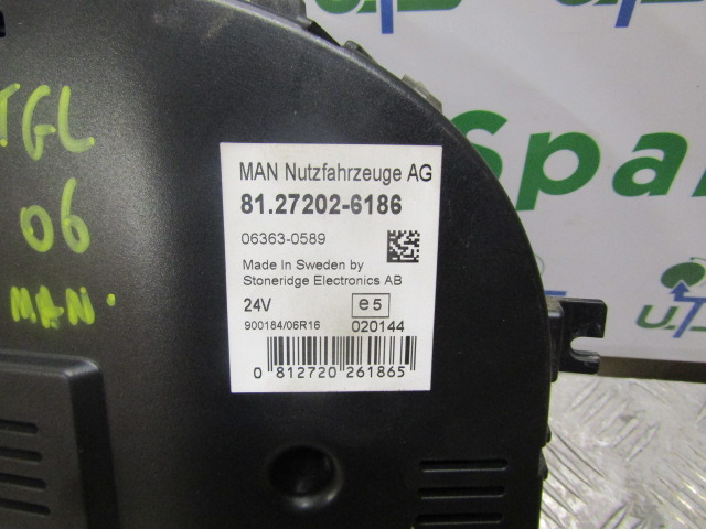 MAN TGL/TGM CLOCK CLUSTER 81.27202.6186 - Electrical system for Truck: picture 2 MAN TGL/TGM CLOCK CLUSTER 81.27202.6186 - Electrical system for Truck: picture 2
