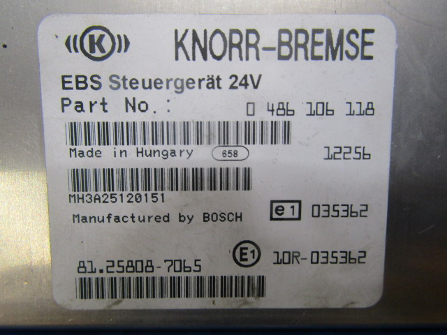 MAN TGS EBS ECU P/NO 81.25808.7065 - ECU for Truck: picture 2 MAN TGS EBS ECU P/NO 81.25808.7065 - ECU for Truck: picture 2