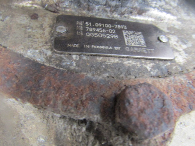 MAN TGS / TGX GARRETT TURBO P/NO 51.09100-7893 / 789456-02 - Turbo for Truck: picture 2 MAN TGS / TGX GARRETT TURBO P/NO 51.09100-7893 / 789456-02 - Turbo for Truck: picture 2