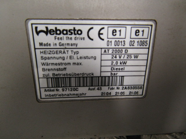 RENAULT MIDLUM CAB NIGHT HEATER TYPE WEBASTO AIR TOP 2000 - Cab and interior for Truck: picture 3 RENAULT MIDLUM CAB NIGHT HEATER TYPE WEBASTO AIR TOP 2000 - Cab and interior for Truck: picture 3