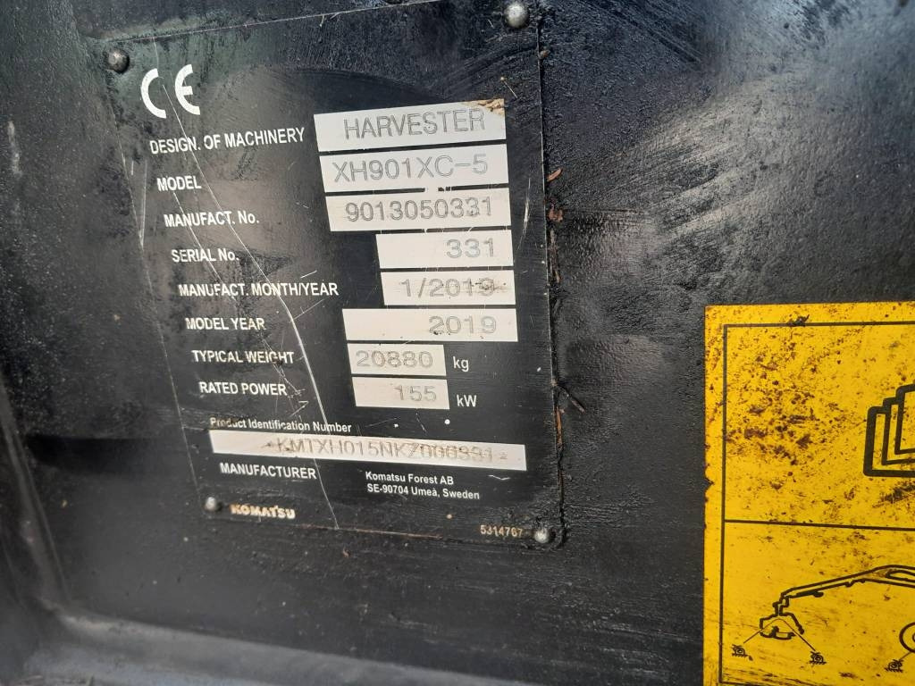 Forestry harvester Komatsu 901 XC: picture 13