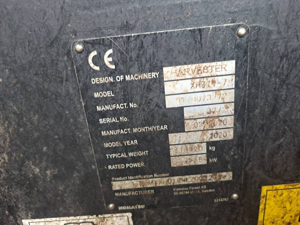 Komatsu 911 - Forestry harvester: picture 2 Komatsu 911 - Forestry harvester: picture 2