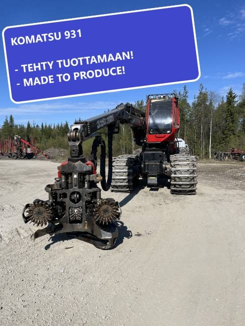 Komatsu 931 - Forestry harvester: picture 1 Komatsu 931 - Forestry harvester: picture 1