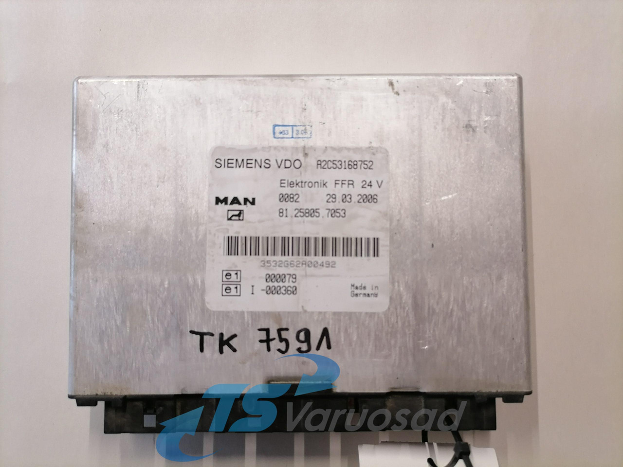 MAN Ecu, FFR 81258057053 - ECU for Truck: picture 1 MAN Ecu, FFR 81258057053 - ECU for Truck: picture 1
