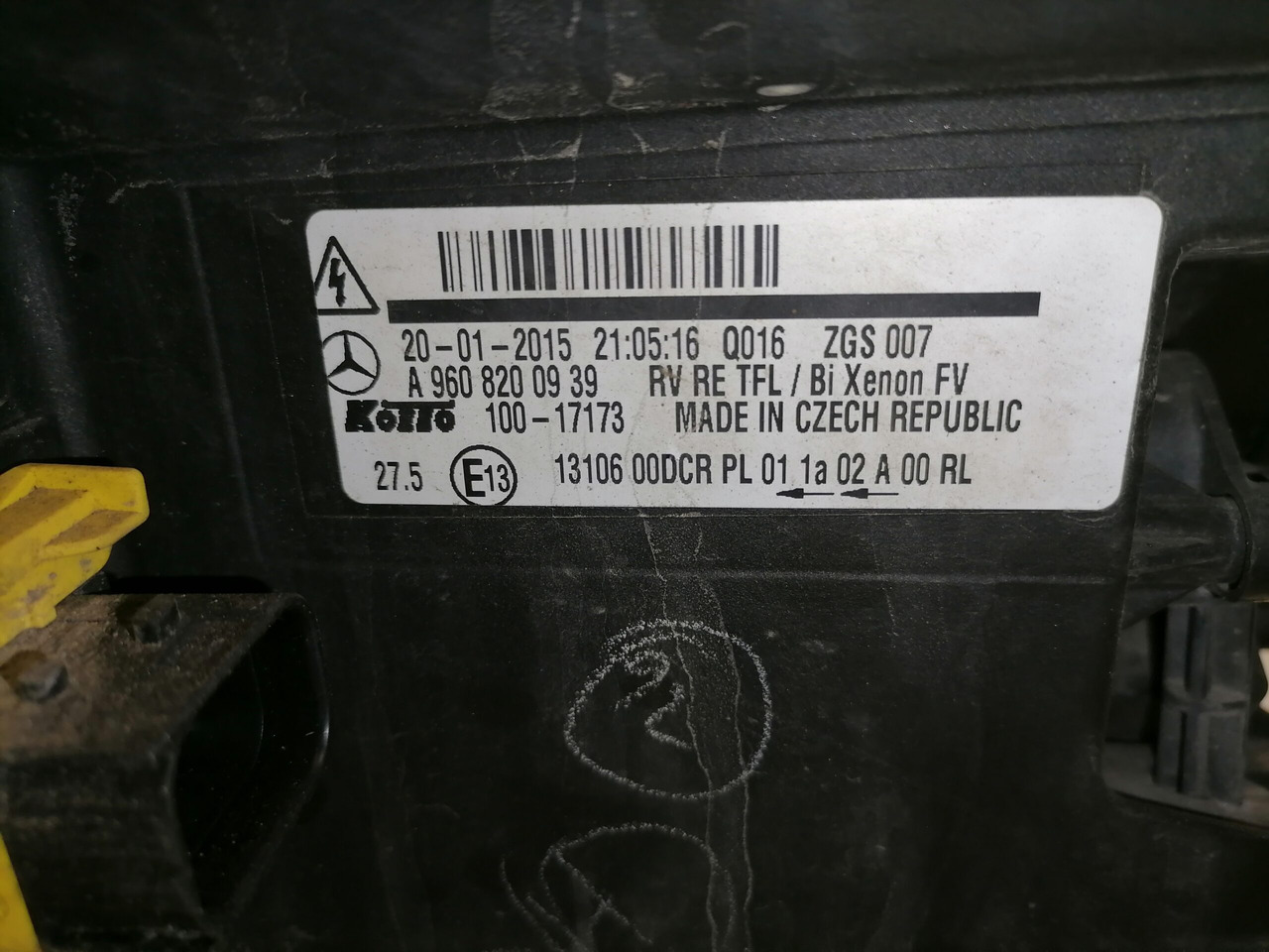 Mercedes-Benz Esituli, xenon A9608200939 - Lights/ Lighting for Truck: picture 5 Mercedes-Benz Esituli, xenon A9608200939 - Lights/ Lighting for Truck: picture 5