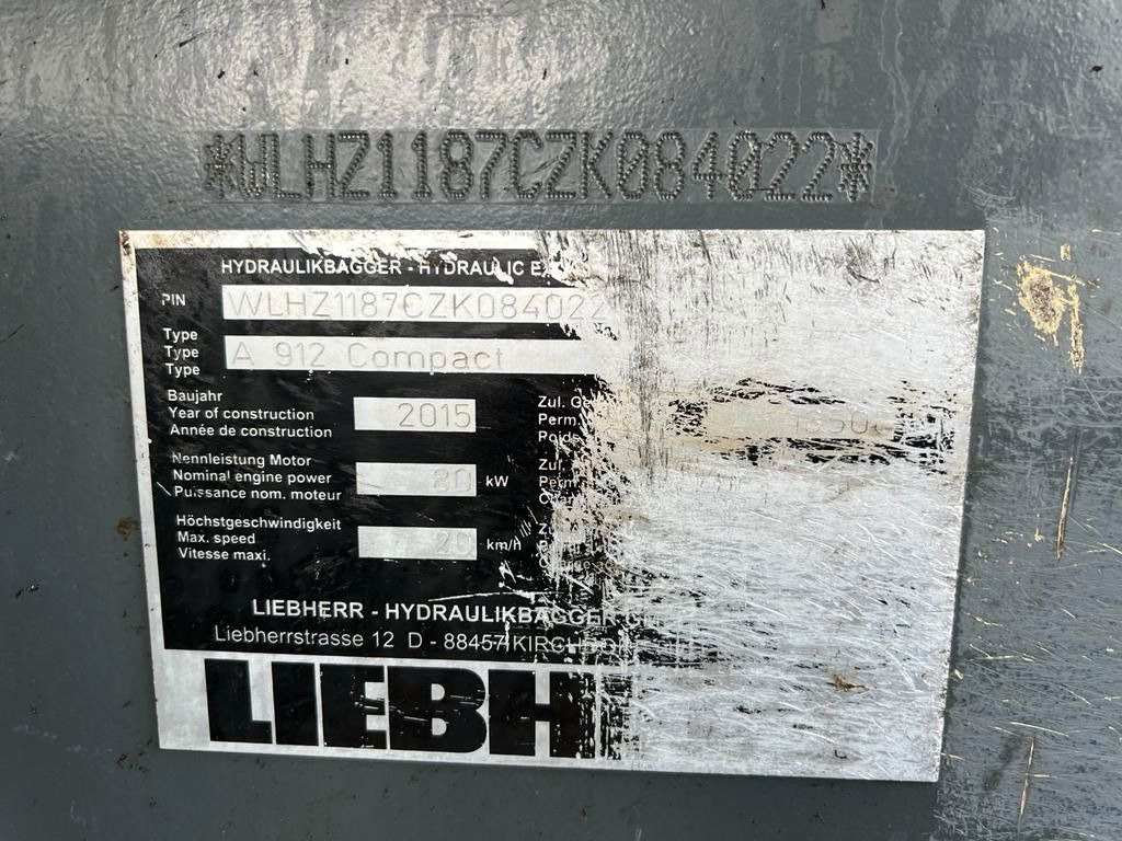 Liebherr A 912 Compact 3X Löffel 3 X Buckets  - Wheel excavator: picture 3 Liebherr A 912 Compact 3X Löffel 3 X Buckets  - Wheel excavator: picture 3