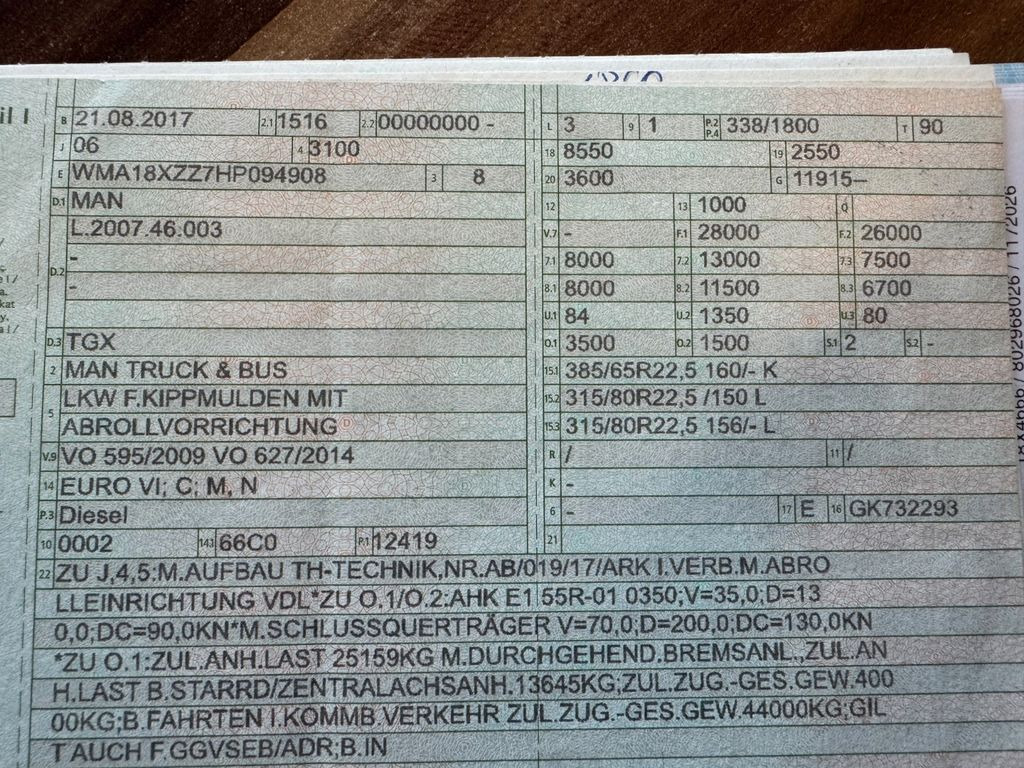 MAN 26.460 6X2 Retarder Klima Navigation guter Zust. MAN 26.460 6X2 Retarder Klima Navigation guter Zust. - Hook lift truck: picture 2 MAN 26.460 6X2 Retarder Klima Navigation guter Zust. MAN 26.460 6X2 Retarder Klima Navigation guter Zust. - Hook lift truck: picture 2