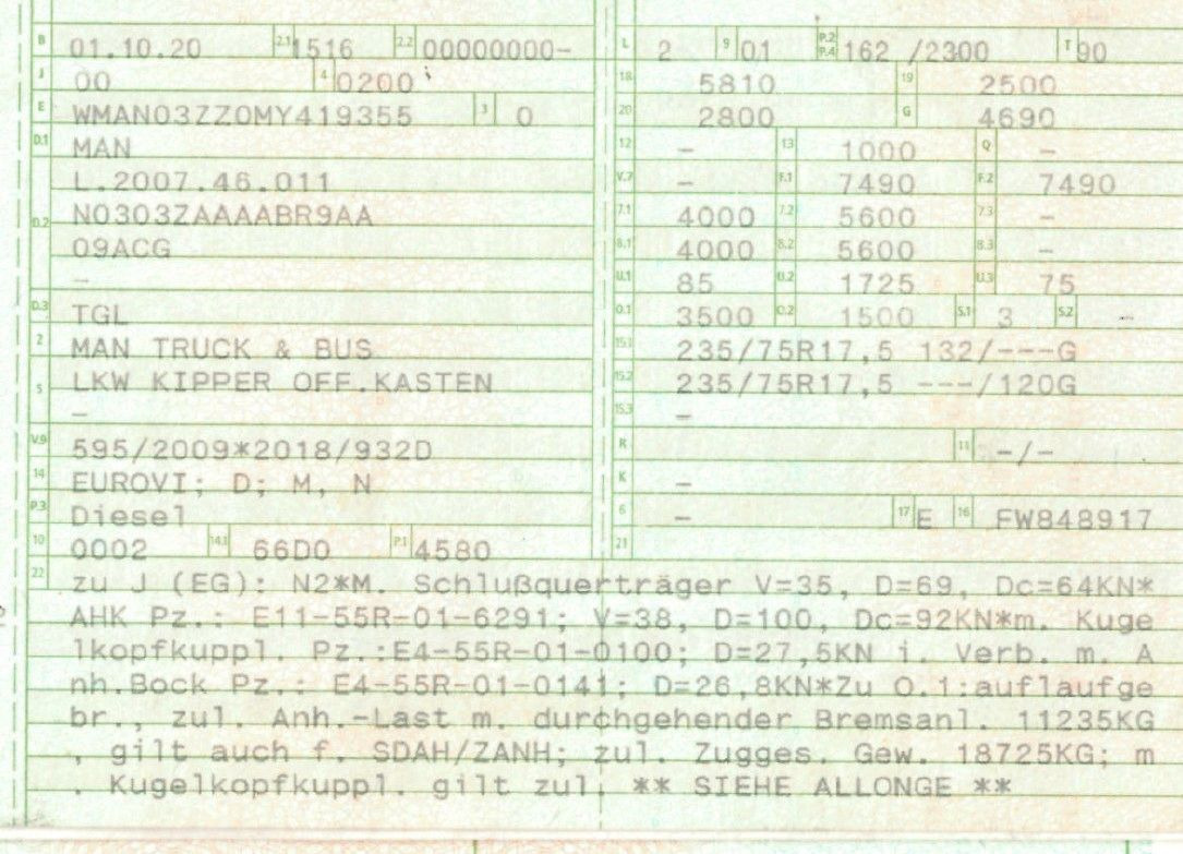MAN 8.220 4x2 Meiller 3S. Kipper | TOP Zustand! - Tipper van: picture 2 MAN 8.220 4x2 Meiller 3S. Kipper | TOP Zustand! - Tipper van: picture 2