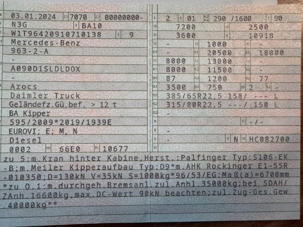 Mercedes-Benz 1840  2140 4X2 Kipper % Kran mit Funk Top Zust. - Tipper: picture 2 Mercedes-Benz 1840  2140 4X2 Kipper % Kran mit Funk Top Zust. - Tipper: picture 2