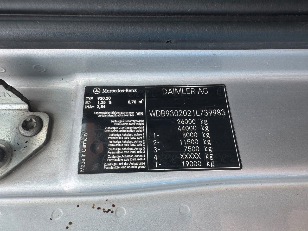 Mercedes-Benz 2541 6X2 Retarder VDL Absetzer guter Zustand - Tipper: picture 3 Mercedes-Benz 2541 6X2 Retarder VDL Absetzer guter Zustand - Tipper: picture 3
