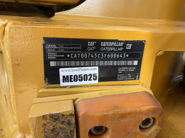 CAT 745 - Articulated dump truck: picture 5 CAT 745 - Articulated dump truck: picture 5