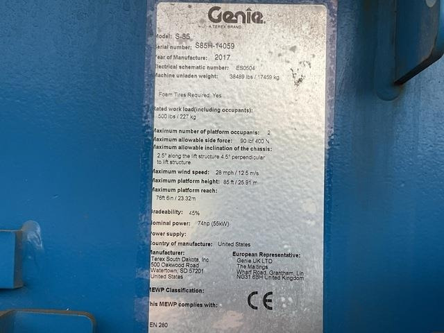 Genie S85 - Articulated boom lift: picture 5 Genie S85 - Articulated boom lift: picture 5