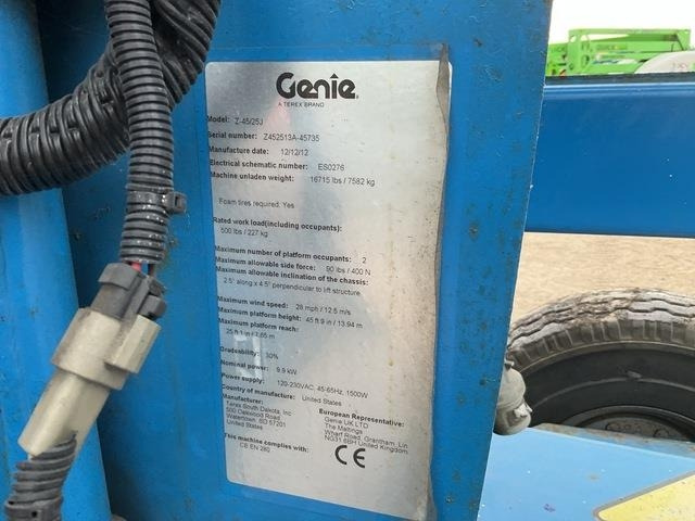 Genie Z45/25J - Articulated boom lift: picture 5 Genie Z45/25J - Articulated boom lift: picture 5