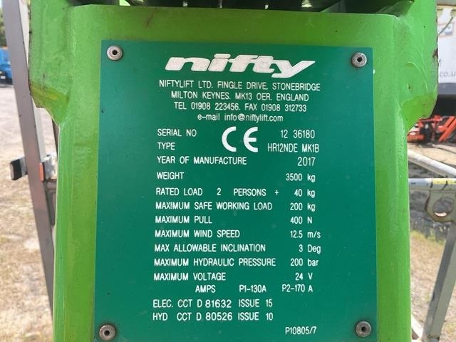 Niftylift HR12NDE - Articulated boom lift: picture 5 Niftylift HR12NDE - Articulated boom lift: picture 5