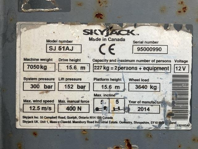 SkyJack SJ51AJ - Articulated boom lift: picture 5 SkyJack SJ51AJ - Articulated boom lift: picture 5