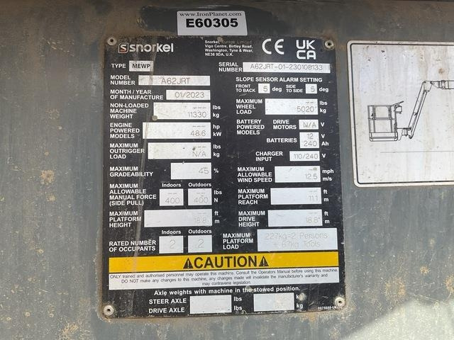 Snorkel A62VRT - Articulated boom lift: picture 5 Snorkel A62VRT - Articulated boom lift: picture 5