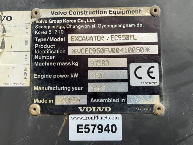 Volvo EC950FL - Crawler excavator: picture 5 Volvo EC950FL - Crawler excavator: picture 5
