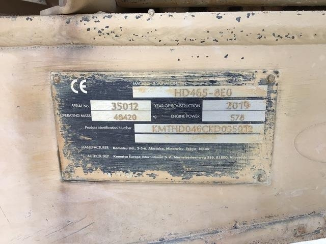 Komatsu HD465-8EO - Rigid dumper/ Rock truck: picture 5 Komatsu HD465-8EO - Rigid dumper/ Rock truck: picture 5