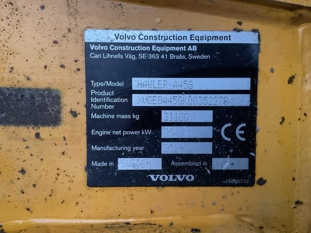Volvo A45G - Articulated dump truck: picture 5 Volvo A45G - Articulated dump truck: picture 5