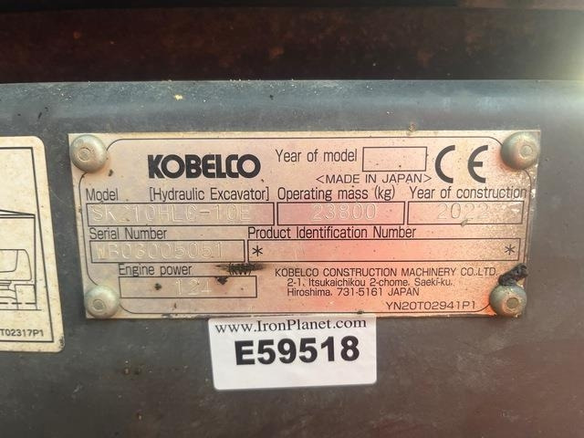 Kobelco SK210HLC-10E - Crawler excavator: picture 5 Kobelco SK210HLC-10E - Crawler excavator: picture 5