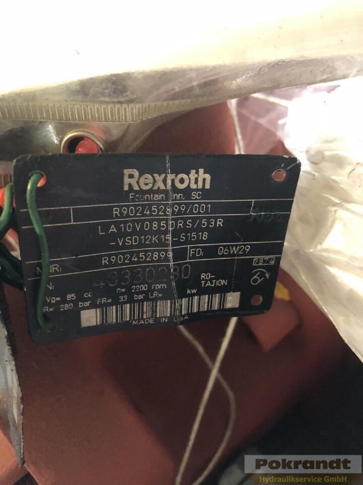 Rexroth LA10VO85DRS/53R-VSD12K16 + LA10VO85DRS/53R-VSD12N00 - Hydraulics: picture 2 Rexroth LA10VO85DRS/53R-VSD12K16 + LA10VO85DRS/53R-VSD12N00 - Hydraulics: picture 2