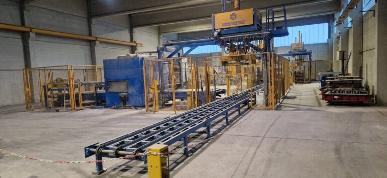 FC Maschinenbau-Schlüsselbauer-Schindler – Fully automatic stone finishing system / Vollautomatische Steindelungsanlage - Concrete equipment: picture 1 FC Maschinenbau-Schlüsselbauer-Schindler – Fully automatic stone finishing system / Vollautomatische Steindelungsanlage - Concrete equipment: picture 1