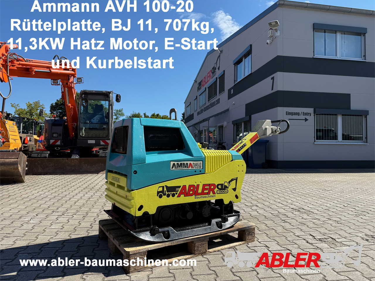 Ammann AVH 100-20 Rüttelplatte E-Start - Plate compactor: picture 1 Ammann AVH 100-20 Rüttelplatte E-Start - Plate compactor: picture 1