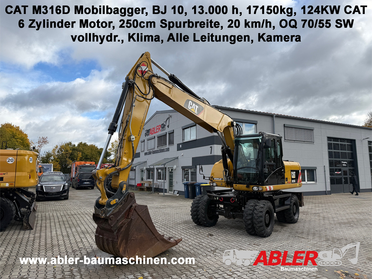 CATERPILLAR M316D Mobilbagger OQ 70/55 Klima - Excavator: picture 1 CATERPILLAR M316D Mobilbagger OQ 70/55 Klima - Excavator: picture 1