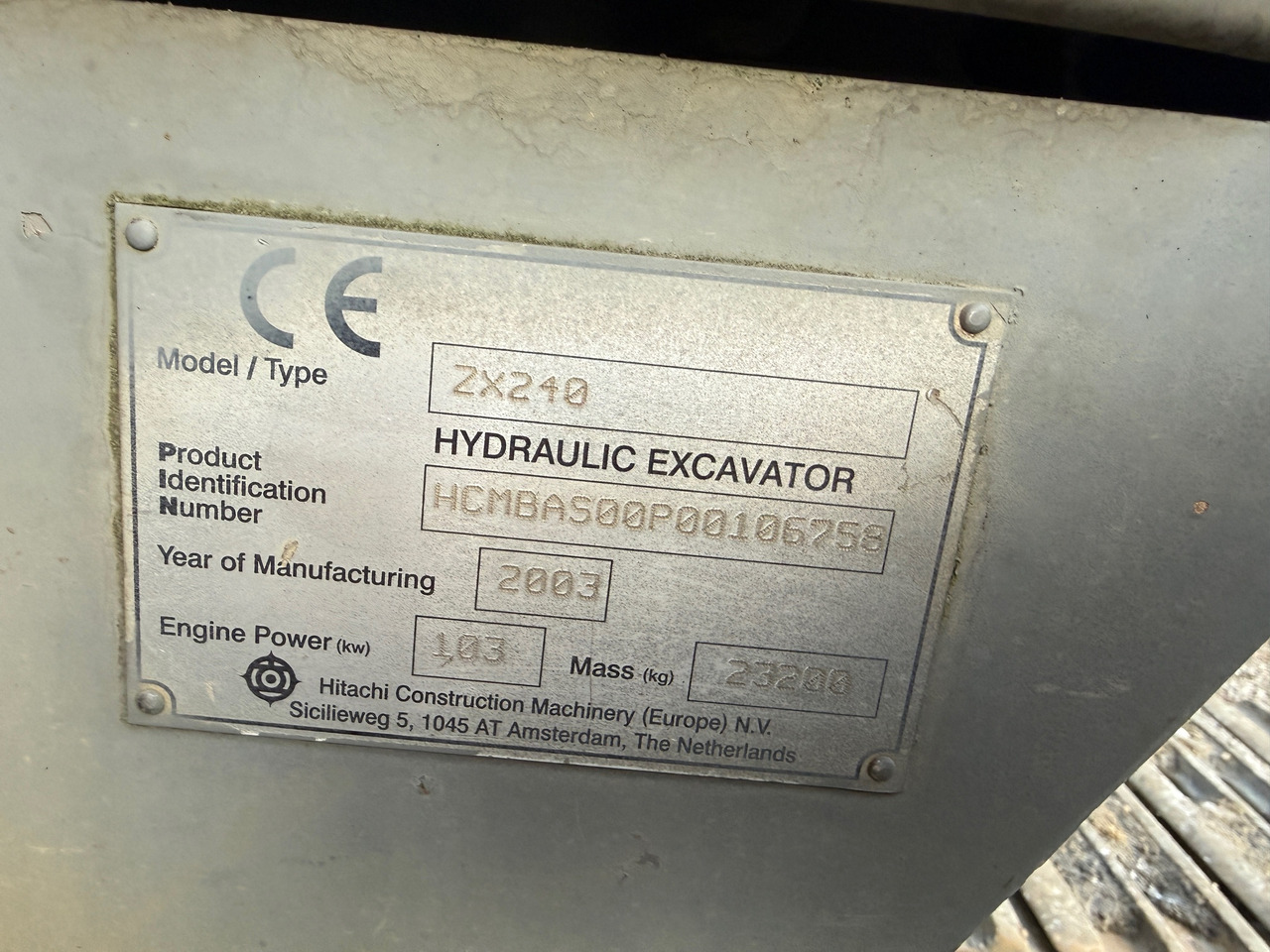 Crawler excavator Hitachi ZX240 Klima SW Isuzu: picture 13