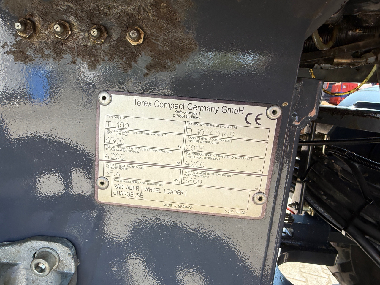 Wheel loader Terex TL100 Radlader Gabel+Schaufel SW: picture 12