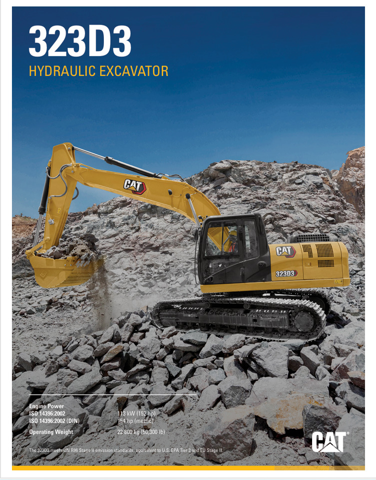 CATERPILLAR 323D3 Hydraulic Excavator - Crawler excavator: picture 2 CATERPILLAR 323D3 Hydraulic Excavator - Crawler excavator: picture 2