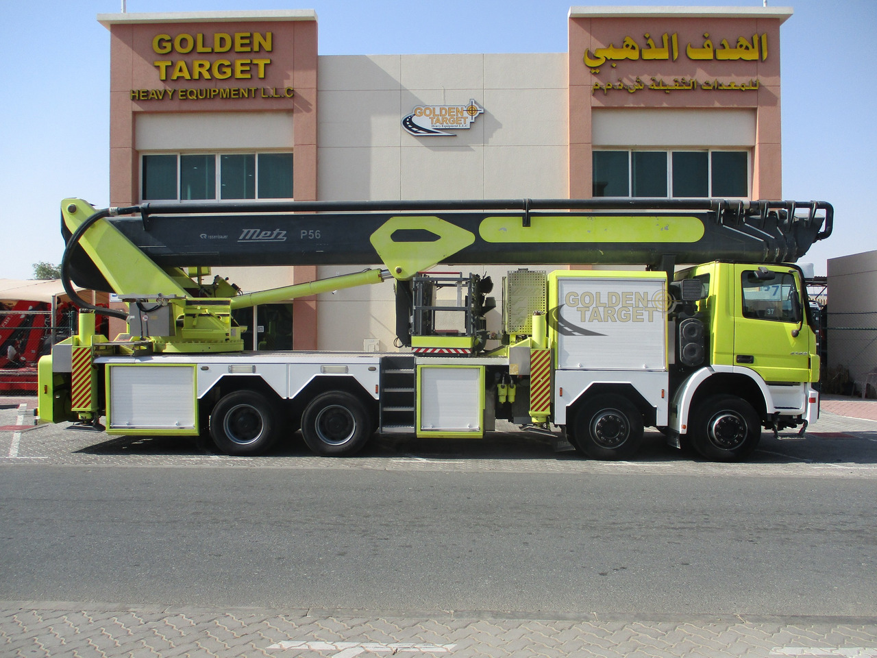 Mercedes ACTROS 4140 8x4 METZ P56 Fire Truck - Fire engine: picture 2 Mercedes ACTROS 4140 8x4 METZ P56 Fire Truck - Fire engine: picture 2