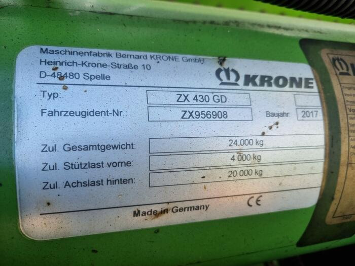Krone ZX 430 GD - Forage wagon: picture 4 Krone ZX 430 GD - Forage wagon: picture 4