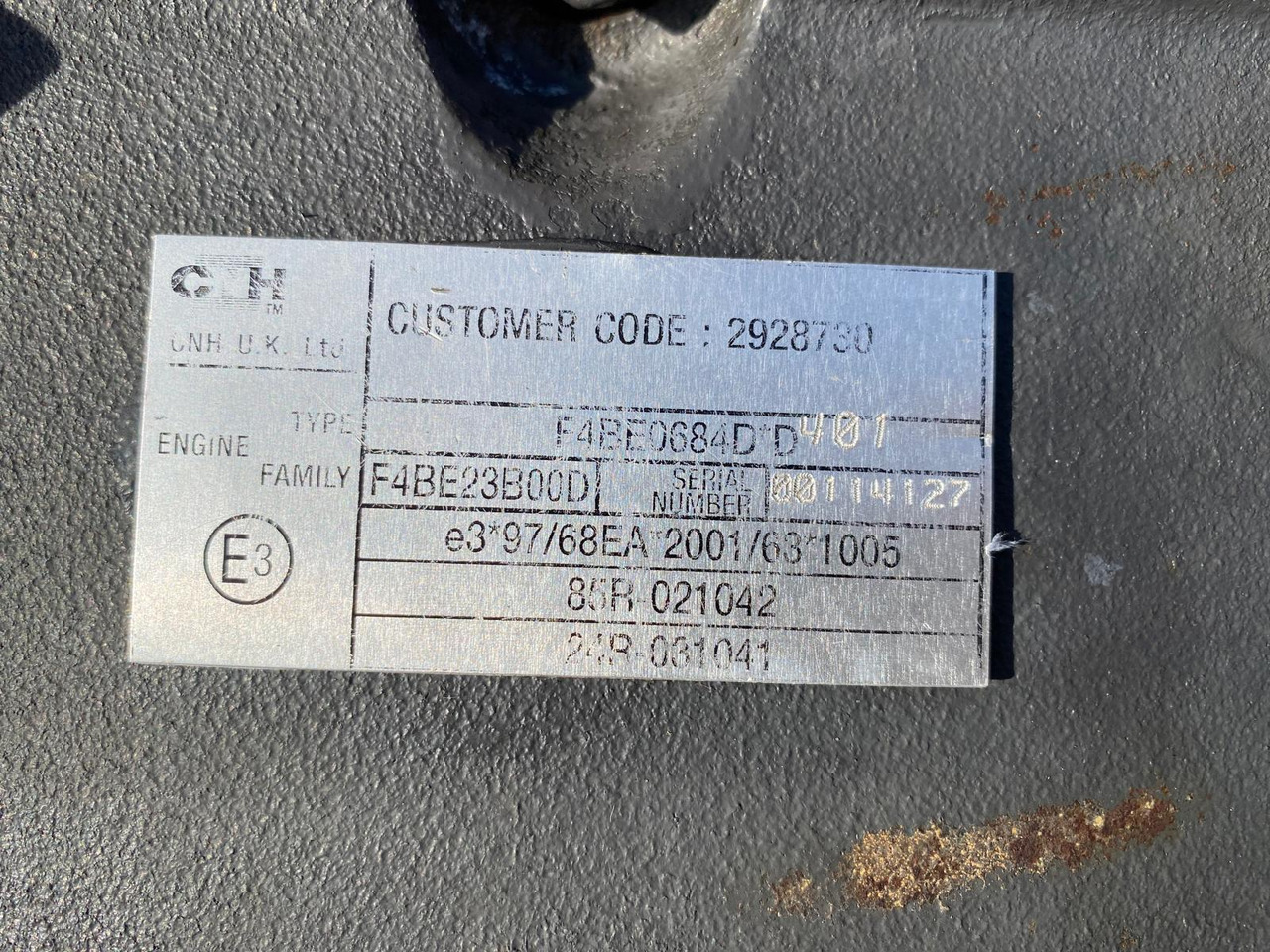 CNH Iveco F4BE 0684D aus Case WX 165 - Engine for Construction machinery: picture 3 CNH Iveco F4BE 0684D aus Case WX 165 - Engine for Construction machinery: picture 3