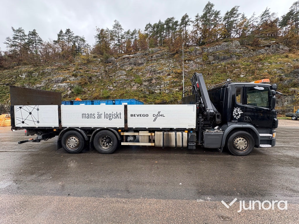 Kranbil - Scania P410, HiAB-kran - Dropside/ Flatbed truck, Crane truck: picture 2 Kranbil - Scania P410, HiAB-kran - Dropside/ Flatbed truck, Crane truck: picture 2