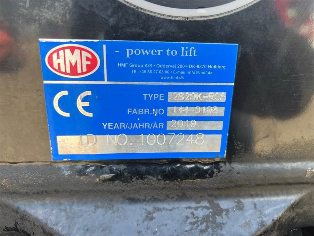 HMF 2820K5 RCS - Truck mounted crane for Truck: picture 3 HMF 2820K5 RCS - Truck mounted crane for Truck: picture 3