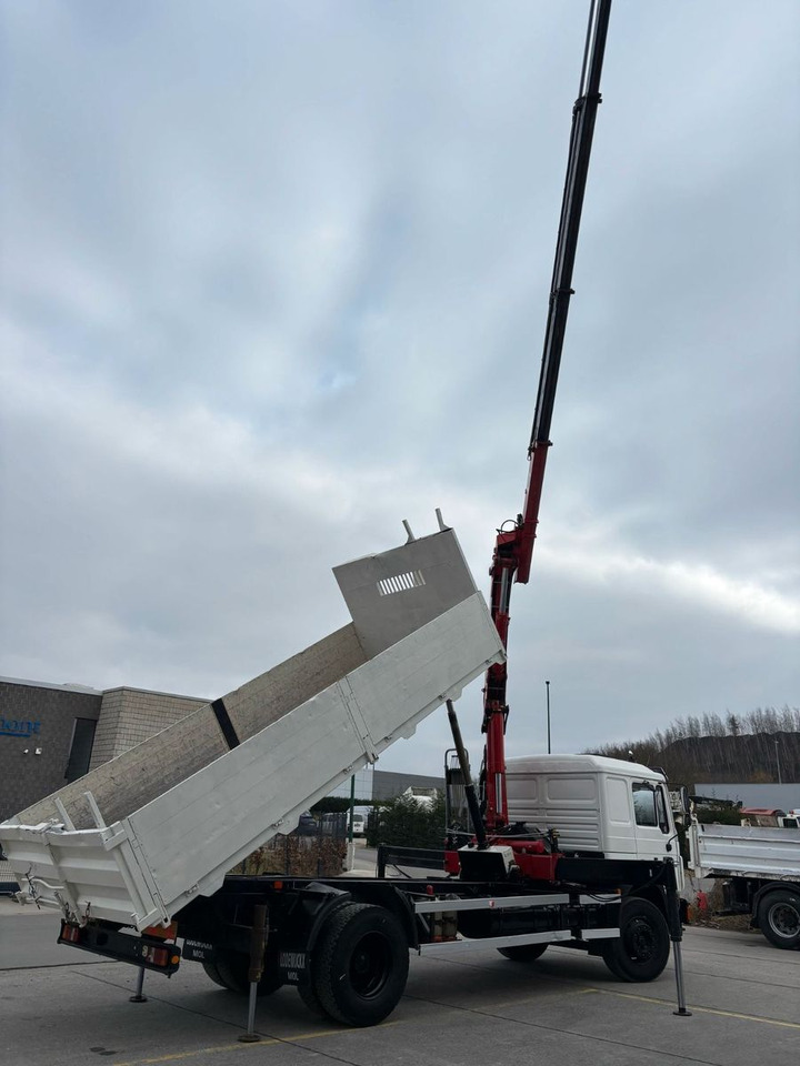 MAN 18-222. Kran HMF 18t/m Bj 2001. - Tipper, Crane truck: picture 4 MAN 18-222. Kran HMF 18t/m Bj 2001. - Tipper, Crane truck: picture 4