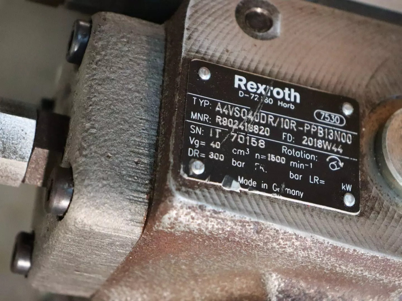 REXROTH A4VSO40DR/10R-PPB13N00 - Hydraulic motor for Material handling equipment: picture 5 REXROTH A4VSO40DR/10R-PPB13N00 - Hydraulic motor for Material handling equipment: picture 5