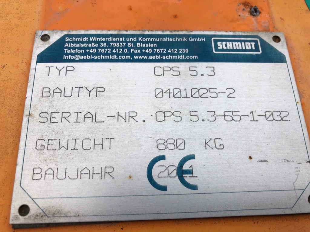 SCHMIDT Side snow plow CPS 5.3 - Snow plough: picture 5 SCHMIDT Side snow plow CPS 5.3 - Snow plough: picture 5